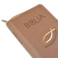 Biblia z rybką - oprawa flexy z suwakiem - złocone brzegi - ST + NT - oprawa