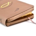 Biblia z rybką - oprawa flexy z suwakiem - złocone brzegi - ST + NT - zakładka