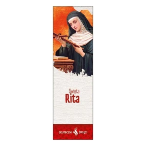 Zakładka do książki religijna - Skuteczni Święci - Rita