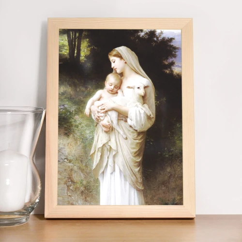Maryja z dzieciątkiem - plakat w ramie - A4/A5 - warianty