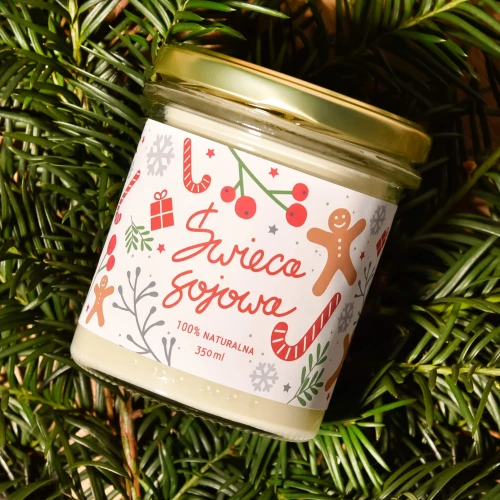 Świeca sojowa bożonarodzeniowa - 350 ml - Itertus