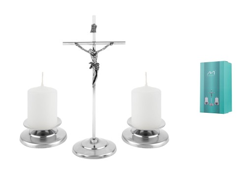 Zestaw kolędowy 10 - Stal nierdzewna - wys. 21 cm