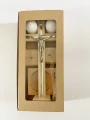 Zestaw kolędowy drewniany - jasny - wys. 22 cm w pudełku