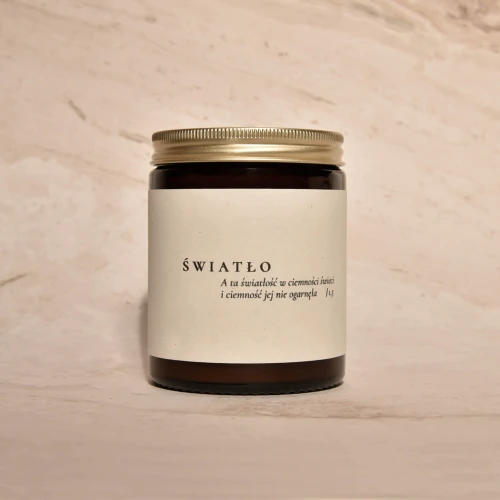 Świeca sojowa - Cytat z Pisma Świętego - 180 ml