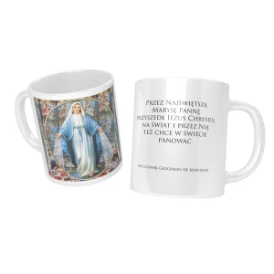 Kubek ceramiczny - Matka Boża Niepokalana + cytat
