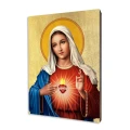 Ikona Serce Maryi - Różne formaty - Deska lipowa