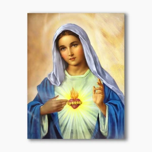 Nowoczesny obraz religijny plexi - Serce Maryi - formaty