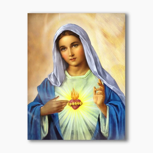 Nowoczesny obraz religijny plexi - Serce Maryi - formaty