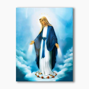 Nowoczesny obraz religijny plexi - Matka Boża Niepokalana - formaty 