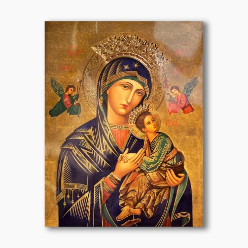 Nowoczesny obraz religijny plexi - Matka Boża Nieustającej Pomocy - formaty