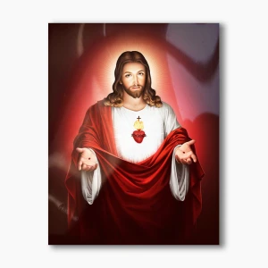 Nowoczesny obraz religijny plexi - Serce Jezusa 2 - formaty    