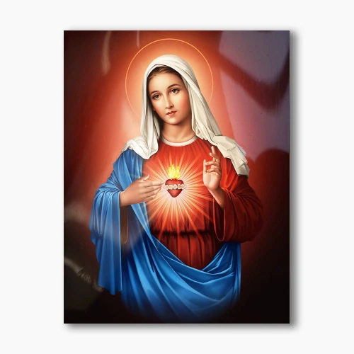 Nowoczesny obraz religijny plexi - Serce Maryi 2 - formaty