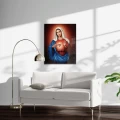 Nowoczesny obraz religijny plexi - Serce Maryi - formaty - wizualizacja
