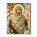 Nowoczesny obraz religijny plexi - Matka Boża z Aniołami - formaty