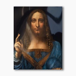 Nowoczesny obraz religijny plexi - Chrystus Salvator Mundi - formaty  