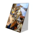 Nowoczesny obraz religijny plexi - Ukrzyżowany Chrystus w obecności aniołów - formaty