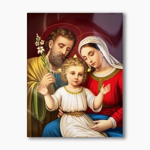Nowoczesny obraz religijny plexi - Rodzina Święta - formaty    
