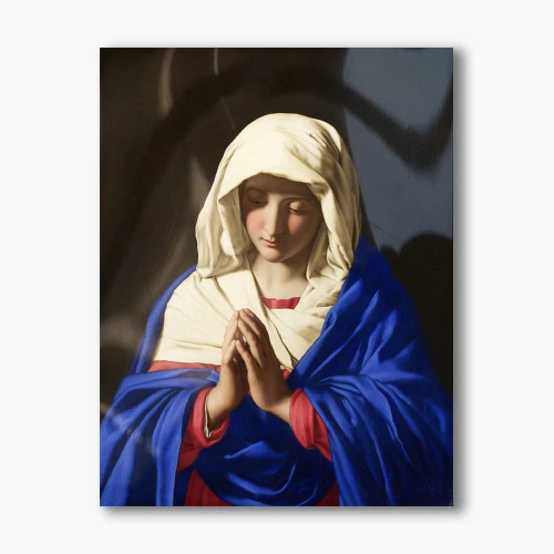 Nowoczesny obraz religijny plexi - Matka Boża w modlitwie - formaty