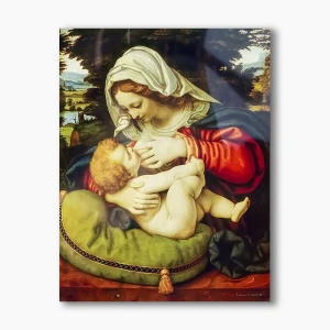 Nowoczesny obraz religijny plexi - Matka Boża karmiąca - formaty    (