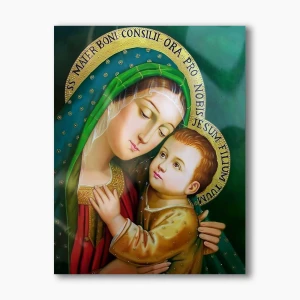 Nowoczesny obraz religijny plexi - Matka Boża Dobrej Rady - formaty    