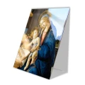 Nowoczesny obraz religijny plexi - Matka Boża z Dzieciątkiem nad księgą - formaty
