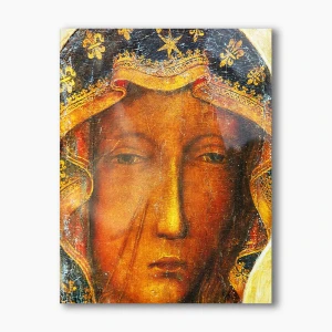 Nowoczesny obraz religijny plexi - Matka Boska Częstochowska w przybliżeniu - formaty 