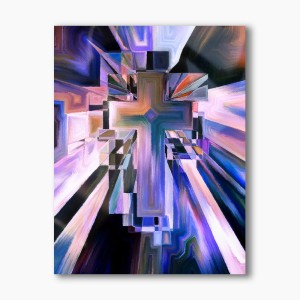 Nowoczesny obraz religijny plexi - Krzyż - formaty  