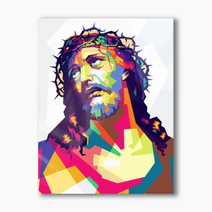 Nowoczesny obraz religijny plexi - Chrystus w koronie cierniowej 2 - formaty   