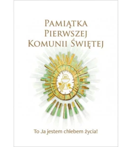 Pamiątka Pierwszej Komunii Świętej - książeczka z kielichem