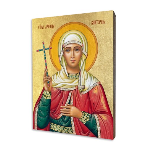 Ikona świętej Wiktorii - Różne formaty - Deska lipowa