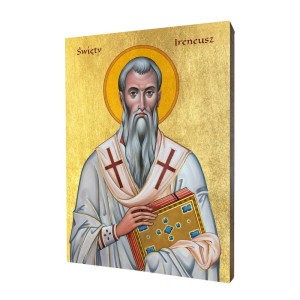Ikona święty Ireneusz z Lyonu - Różne formaty - Deska lipowa  