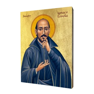 Ikona Święty Ignacy Loyola - Różne formaty - Deska lipowa   
