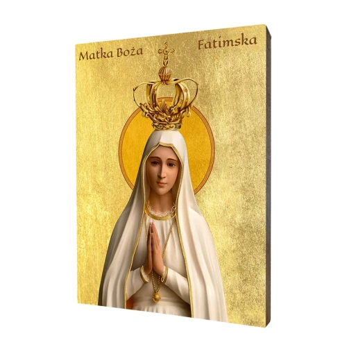 Ikona Matka Boża Fatimska - Różne formaty - Deska lipowa