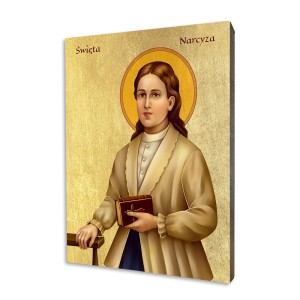 Ikona święta Narcyza - Różne formaty - Deska lipowa  