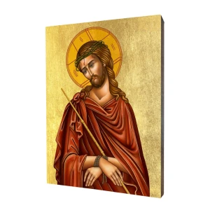 Ikona Chrystus Ecce Homo - Oto człowiek - Różne formaty - Deska lipowa    