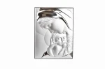 Obrazek srebrny Madonna z Dzieciątkiem 16 x 21 cm - Prezent na chrzest 