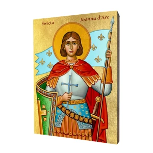 Ikona Święta Joanna d'Arc - Różne formaty - Deska lipowa  