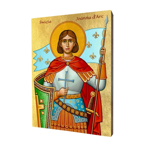 Ikona Święta Joanna d'Arc - Różne formaty - Deska lipowa