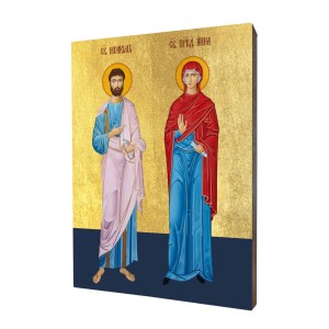 Ikona Joachim i Anna - Różne formaty - Deska lipowa   