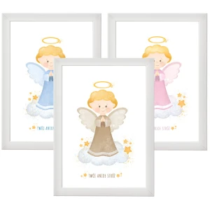 Plakat religijny "Twój Anioł Stróż" - A5/A4/A3/A2 - Warianty kolorystyczne