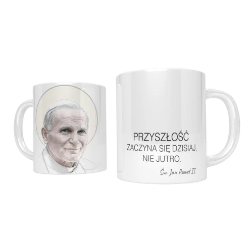 Kubek ceramiczny Jana Pawła II z cytatem