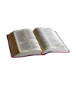 Otwarta biblia dla kobiet z wytłoczeniami w kolorze malinowym