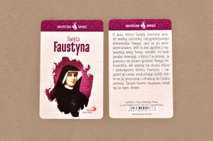 Karta - Święta Faustyna 