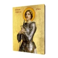 Ikona święta Joanna d'Arc - Dziewica Orleańska - Różne formaty - Deska lipowa