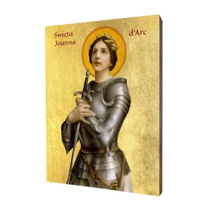 Ikona święta Joanna d'Arc - Dziewica Orleańska  - Różne formaty - Deska lipowa 