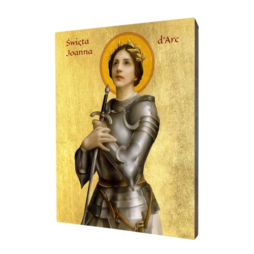 Ikona święta Joanna d'Arc - Dziewica Orleańska - Różne formaty - Deska lipowa