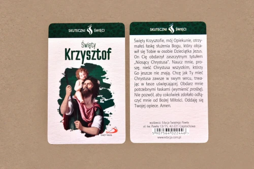 Karta skuteczni święci - Święty Krzysztof