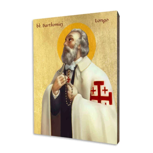 Ikona święty Bartłomiej Longo - Różne formaty - Deska lipowa