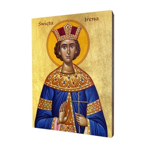 Ikona święta Irena - Różne formaty - Deska lipowa 