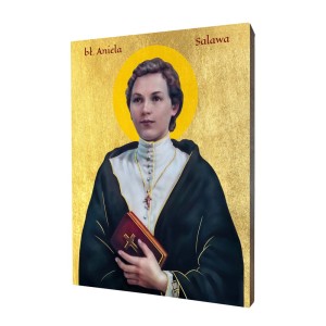 Ikona błogosławionej Anieli Salwa - Różne formaty - Deska lipowa 